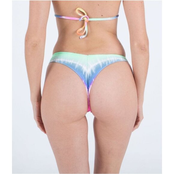 NEW Hurley Womens Medium Rainbow Ombre Cheeky Scoop Bikini Bottom Swimwear - Picture 11 of 11